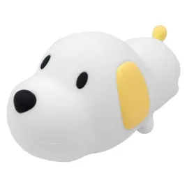 lampka-nocna-dla-dzieci-piesek-bialy-silikonowa-kabel-usb-dotykowa-1-5w