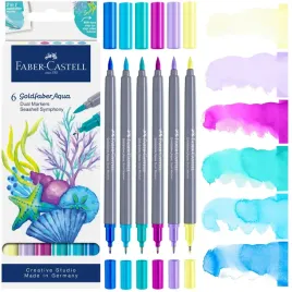 faber-castell-flamastry-pisaki-mazaki-dwustronne-goldfaber-6-kol-zestaw
