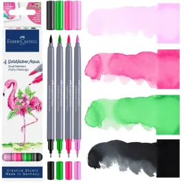 faber-castell-flamastry-pisaki-mazaki-dwustronne-goldfaber-4-kol-zestaw