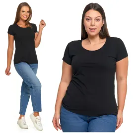 czarny-t-shirt-klasyczny-damski-koszulka-bawelniana-krotki-rekaw-moraj-xxl