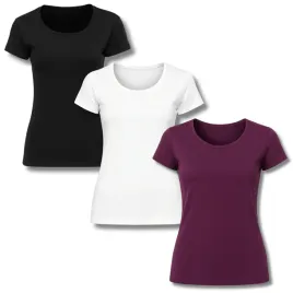 koszulka-damska-zestaw-3-szt-t-shirt-klasyczny-gladki-tshirt-moraj-s