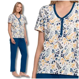 pizama-damska-w-kwiatki-dwuczesciowa-krotki-rekaw-dlugie-spodnie-moraj-4xl