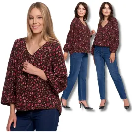koszula-damska-elegancka-bluzka-w-kwiaty-bufiaste-rekawy-modna-moraj-l