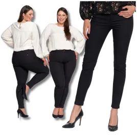 spodnie-damskie-rurki-skinny-elastyczne-dopasowane-modne-czarne-moraj-xl