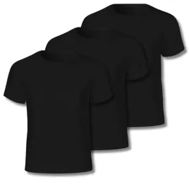 t-shirt-dzieciecy-czarna-koszulka-zestaw-3-szt-gladka-bluzka-moraj-140-146