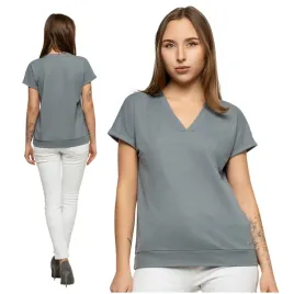 bluzka-damska-luzna-koszulka-gladka-t-shirt-dekolt-v-krotki-rekaw-moraj-m