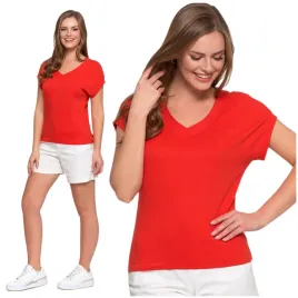 bluzka-damska-t-shirt-prosty-fason-gladki-top-koszulka-bawelniana-moraj-s