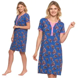 koszula-nocna-na-krotki-rekaw-pizama-damska-w-kwiaty-prezent-urocza-moraj-m