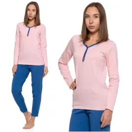 urocza-pizama-damska-dlugi-rekaw-spodnie-gladka-elegancka-moraj-3xl