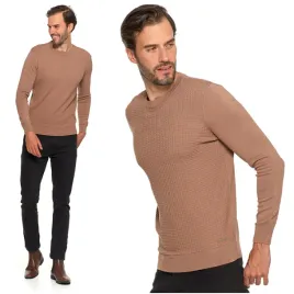 elegancki-sweter-meski-bezowy-klasyczny-okragly-dekolt-modny-moraj-s