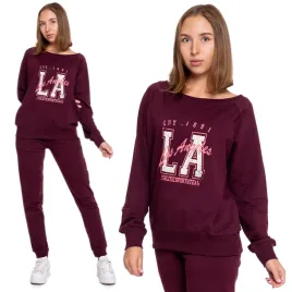 bluza-damska-dresowa-moraj-klasyczny-kroj-bordowa-z-nadrukiem-modna-l