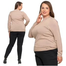 bezowy-sweter-polgolf-damski-dlugi-rekaw-czarny-klasyczny-modny-moraj-xxl