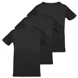 t-shirt-dzieciecy-czarna-koszulka-zestaw-3-szt-gladka-bluzka-moraj-152-158