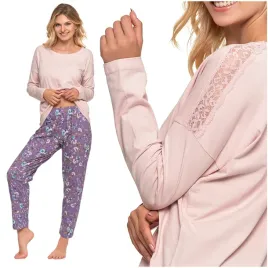 pizama-damska-delikatna-koronka-dlugi-rekaw-spodnie-w-kwiaty-moraj-3xl