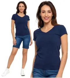 t-shirt-damski-klasyczny-gladki-bawelniany-koszulka-krotki-rekaw-moraj-s