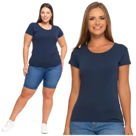 koszulka-gladka-damska-t-shirt-moraj-na-krotki-rekaw-klasyczny-granatowy-xl