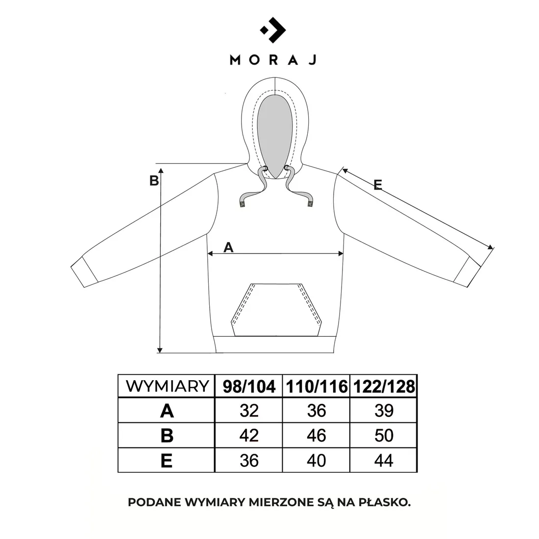 moraj-klasyczna-bluza-dziewczeca-kaptur-98-104-stan-nowy