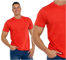 t-shirt-koszulka-klasyczna-meska-bawelniana-krotki-rekaw-czerwona-moraj-xxl