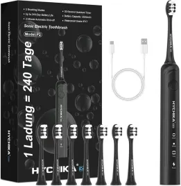 hychika-care-p2-szczoteczka-soniczna-elektryczna-do-zebow-czarna-7-koncowek