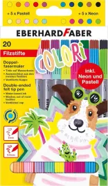 eberhard-faber-markery-pisaki-flamastry-cienkie-grube-20-kolorow-dwustronne