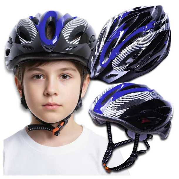 Kask Rowerowy Szosowy MTB z Daszkiem dla Nastolatka Regulowany 54-62 cm