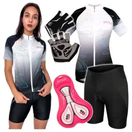 ubranie-rowerowe-na-rower-komplet-damski-l-xl-koszulka-spodenki-rekawiczki