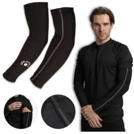 rekawki-na-rower-l-xl-cieple-odblask-leg-nakolanniki-termoaktywne-oslona