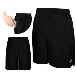 krotkie-spodenki-meskie-xxl-szorty-sportowe-czarne-dwie-kieszenie-na-suwak