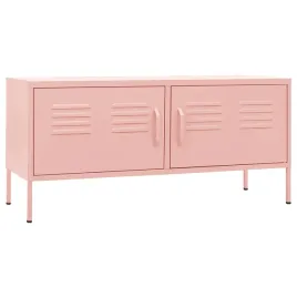 szafka-pod-tv-stalowa-rozowa-105x35x50-cm