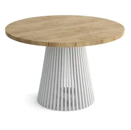 stol-okragly-dusto-rozkladany-z-lamelami-120-220-cm-craft-zloty-bialy