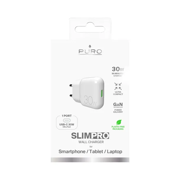 ladowarka-sieciowa-usb-c-gan-30w-biala-marka-puro