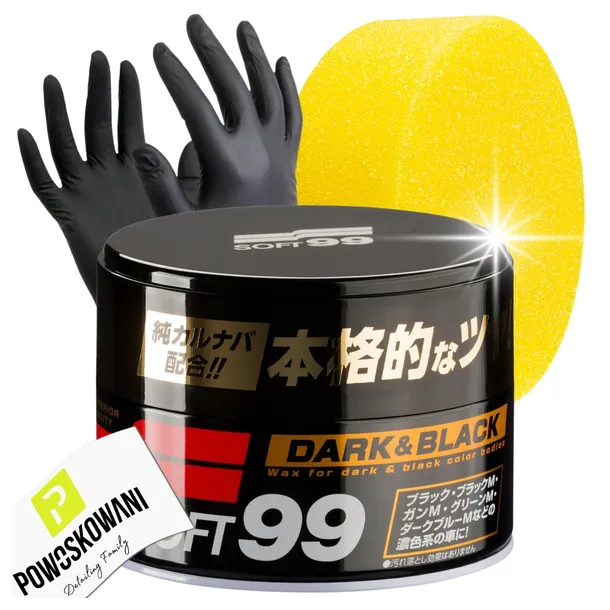 SOFT99 DARK AND BLACK WAX WOSK SAMOCHODOWY DO CIEMNYCH LAKIERÓW CARNAUBA