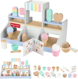 mattel-fisher-price-drewniany-sklep-z-lodami-lodziarnia-hxv21-18-elementow