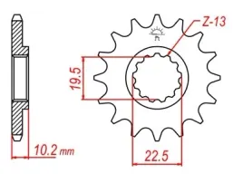 zebatka-przod-przednia-jt-rm-250-drz-dr-z-400-dr-z
