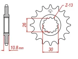 zebatka-przod-przednia-jt-fj-1200-xjr-1300-r1-1000