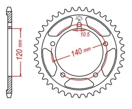 zebatka-tyl-tylna-43z-suzuki-v-strom-gsxr-600-750