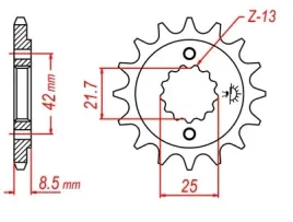 zebatka-przod-przednia-gsxr-yzf-600-750-1000-ninja