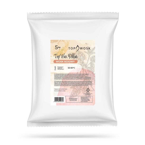 Wosk sojowy TopWax Pillar 5 kg do świec wolnostojących