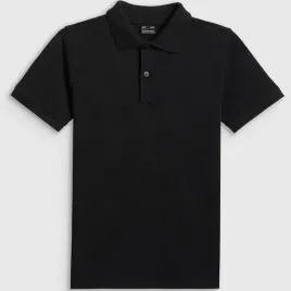 koszulka-chlopieca-4f-t-shirt-polo-z-kolnierzem-czarny-elegancki-158