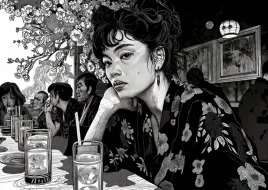 plakat-594x42cm-czarne-kimono