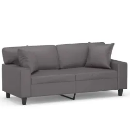 2-osobowa-sofa-z-poduszkami-szara-140-cm-sztuczna-skora
