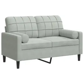 2-osobowa-sofa-z-poduszkami-jasnoszara-120-cm-aksamit