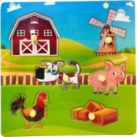 drewniana-ukladanka-puzzle-zwierzatka-farma-artyk