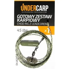undercarp-zestaw-chod-rig-leadcore-45lb-100cm-ziel
