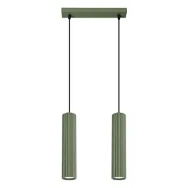 lampa-wiszaca-zielona-oliwkowa-karbon-lampa-sufitowa-tuba-2xgu10-do-jadalni