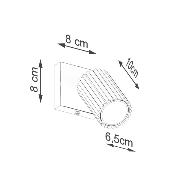 kinkiet-scienny-sollux-lighting-karbon-czarny-1xgu10-aluminiowy-16-cm-stan-nowy-kolor-czarny