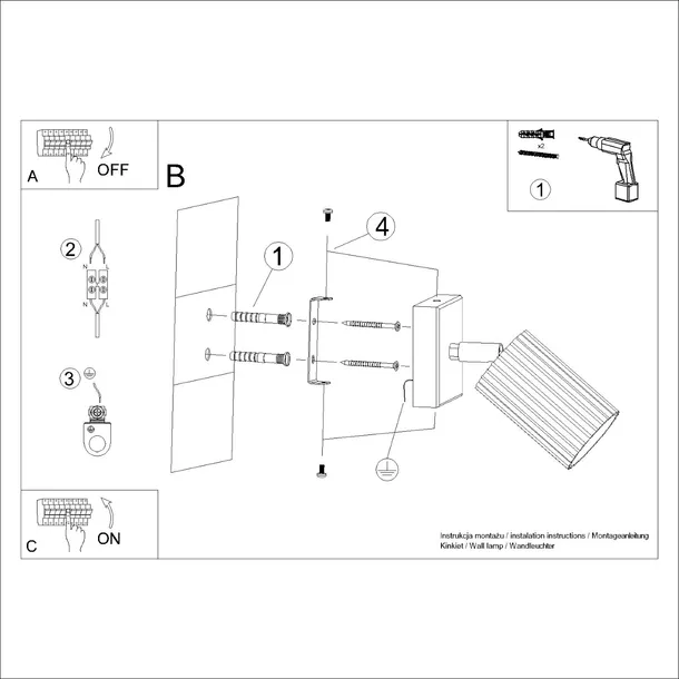 kinkiet-scienny-sollux-lighting-karbon-czarny-1xgu10-aluminiowy-16-cm-stan-nowy-rodzaj-gwintu-gu10