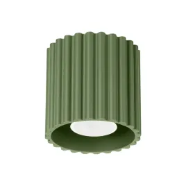 plafon-zielony-oliwkowy-tuba-ryflowana-okragla-aura-1xgu10-lampa-sufitowa