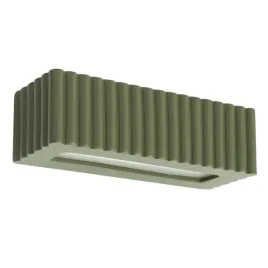 kinkiet-ceramiczny-zielony-oliwkowy-ryflowany-rigata-lampa-scienna-gora-dol