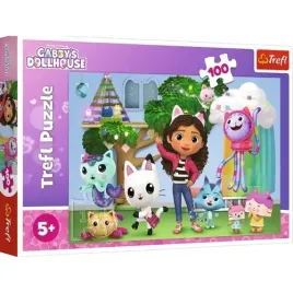 puzzle-koci-domek-gabi-100el-ukladanka-gabby-s-dollhouse-kotek-trefl-16464